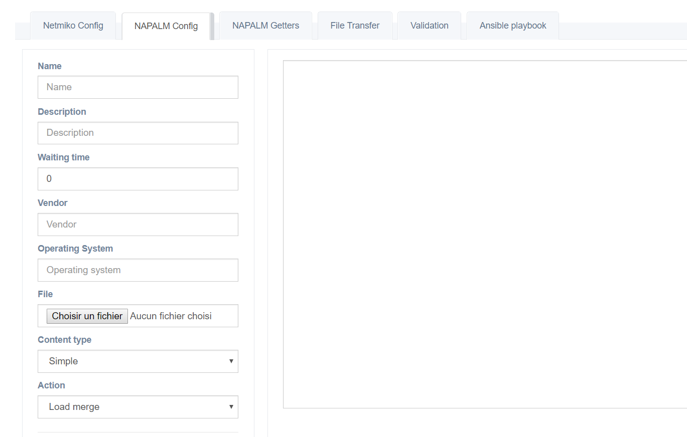NAPALM configuration script
